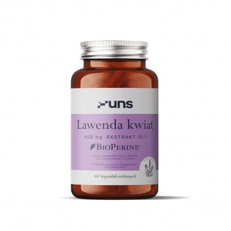 UNS LAWENDA + BIOPERINE 60 vege kaps. UNS LAWENDA + BIOPERINE 60 vege kaps.