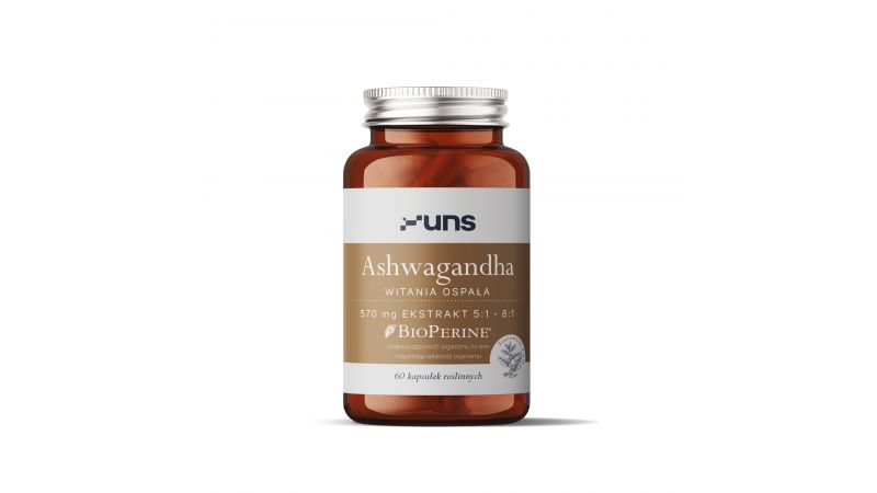 UNS ASHWAGANDHA + BIOPERINE 60 vege kaps.