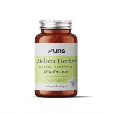 UNS ZIELONA HERBATA + BIOPERINE 60 vege kaps. UNS ZIELONA HERBATA + BIOPERINE 60 vege kaps.