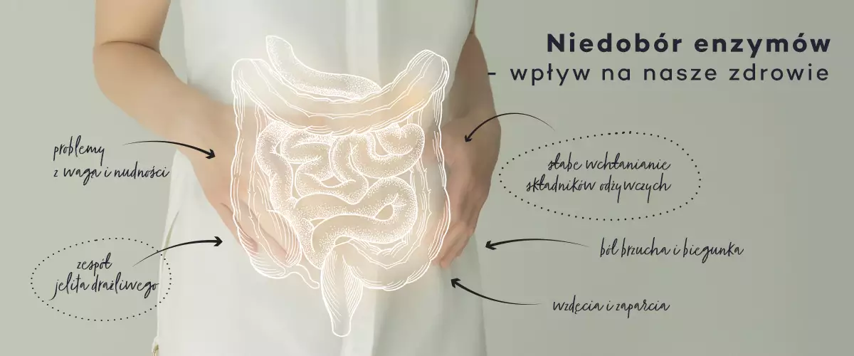 niedobór enzymów